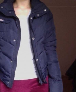 Hollister Winterjacke in Blau