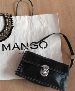 Schwarze Handtasche von Mango Elegant Vintage