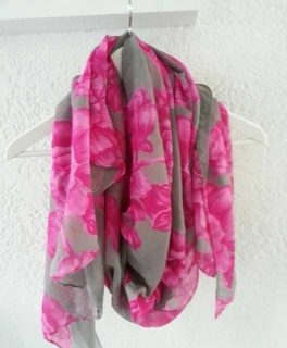 Schöner Primark Schal pink grau