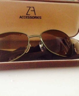 Sonnenbrille Gold/Braun