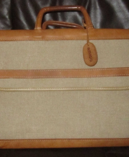 Tasche Shopper Leinen Leder Vintage Aktentasche Hipster Blogger Bag Ledertasche 