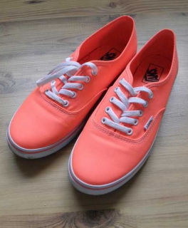 Vans Authentic neon coral leuchtend orange skater Schuhe Trend sneaker 41 10