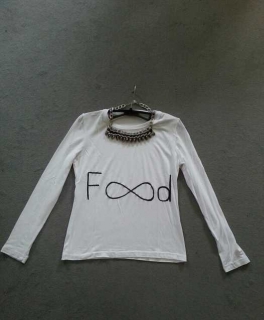 Food langarmshirt mit Infinityzeichen