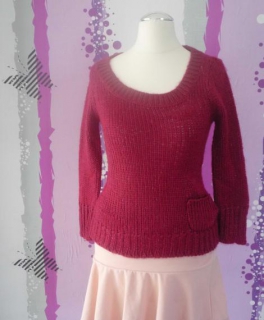 Süßer Pullover, Pulli, mit Tasche, Gr. XS, pink, neu, Tally Weijl