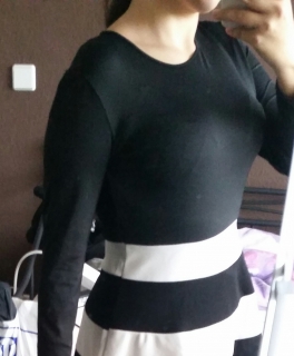 Schwarz weißes kleid neu