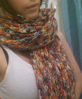 Wundervoller bunter Winterschal