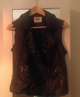 Leder Weste Nieten Vero Moda