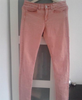 hellrote Acidwash Jeans