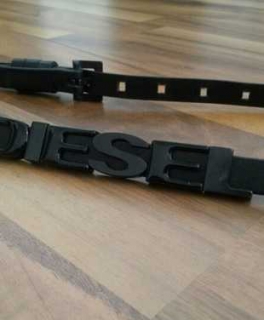 Ledergürtel Diesel Gr. 36 S 85 cm schwarz NEU