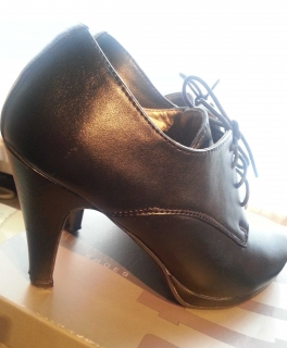 Plateau Highheel, schwarz, City Walk