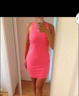 Elegantes Etuikleid Businesskleid in pink