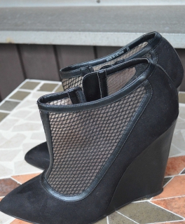 schwarze Keilabsatz Schuhe von Asos Größe 40