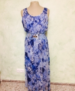 Chiffonkleid Sommerkleid Kleid mit Blumen neu 