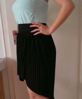 Schwarzer High Waist Rock