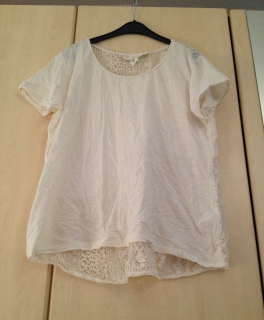 T-Shirt mit Spitze Rücken