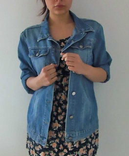 Jeansjacke oversized gr. 40