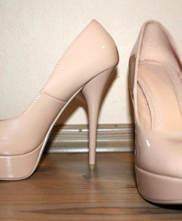 Lack High Heels Nude gr.40