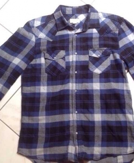 Diesel Holzfäller Hemd blau schwarz in Größe L Hipster