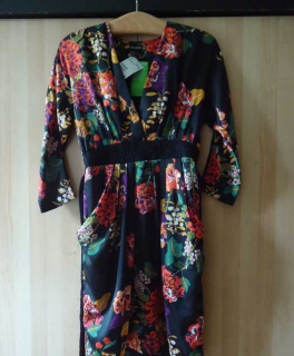 Boho Fashion * Tolles Satinkleid im Kimono - Stil * NEU