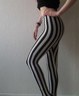 Gestreifte Leggings aus England