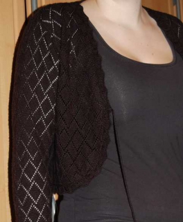 schicker Bolero im Rautenmuster Gr. L