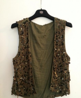 zara weste pailetten hippie boho ethno trend glitzer 