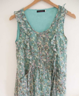 Vintage / Retro Chiffon Kleid aus London - Jugendstil