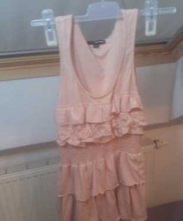 Süßes Sommerkleid Puderfarben - einmal getragen