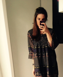 kurzes Boho Tunika Babydoll im angesagten paisley Muster