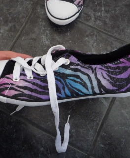 Zebraschuhe Stoffschuhe Jumex 39 bunt ombre Sneaker Low