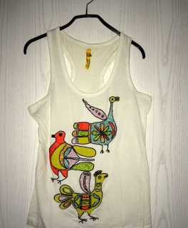 Perlen besticktes Oberteil von Zara