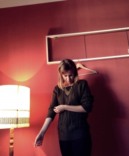 Grüner Strickpulli Vintage