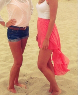 Beliebter Vokuhila Wasserfall Rock 