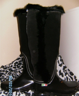 Gummi-Lederstiefel / LTJ 