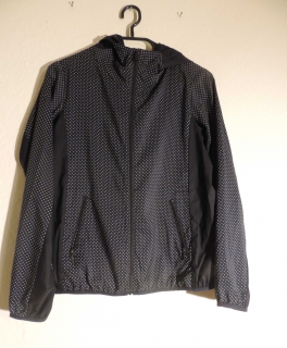 UNIQLO leichte Regenjacke, Gr. XS/S, Polkadot, navy, wie NEU! 