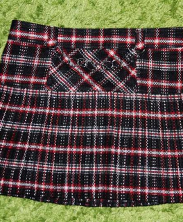 Karo Rock Schottenrock mit Gliederkette/ School Uniform Stil! Von Tally Weijl Gr.36/38!