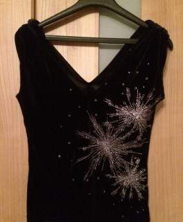 Top mit Samt Größe 38