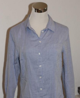 Oxford Bluse in blau Gr. 36 H&M 