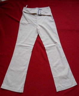 Schlaghose in beige, Gr. 36 (Gr. 18) Kurzgröße! 