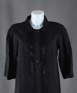 BOSS by Hugo Boss Bluse schwarz Größe 36/S Seide Neu