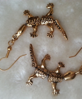 NEU Salamander Ohrringe ungetragen