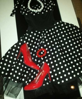 Neckholder Retro; Vintage; Rock a Billy; Rock a Bella Kleid; Blogger Kleid