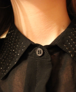 Ärmelfreie Schwarze Bluse