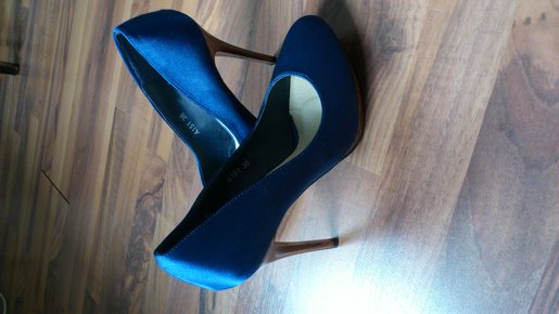 Highheels Königsblau Hohe Schuhe Abendschuhe