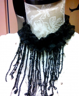 Halskette Collier Spitze