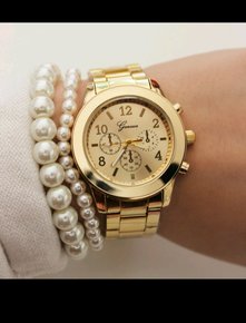 Damen uhr in Gold neu 