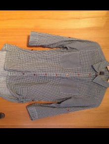 Vero Moda Hemdbluse schwarz Weiß Größe M