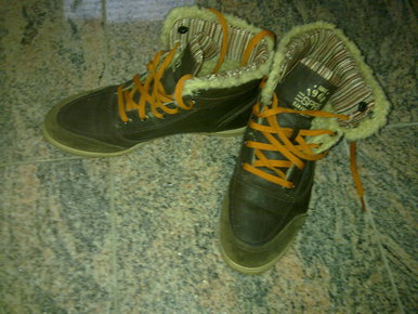 Flache Damen Schuhe/Boots Esprit braun/herbstliche Farben,39