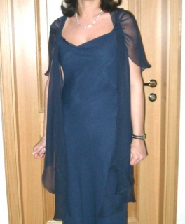 Abendkleid (Wendekleid) mit Stola / ascia 