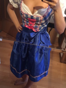 Stockerpoint Dirndl blau weiß kariert